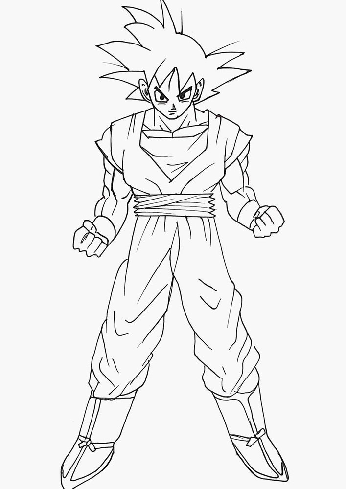 How To Draw Goku From Dragon Ball Z - Step-By-Step Tutorial